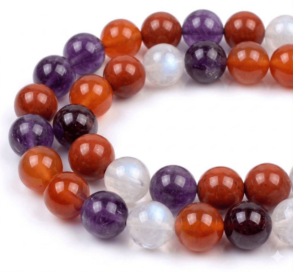 Bracelet Féminité Épanouie ménopause en Améthyste et Pierre de Lune