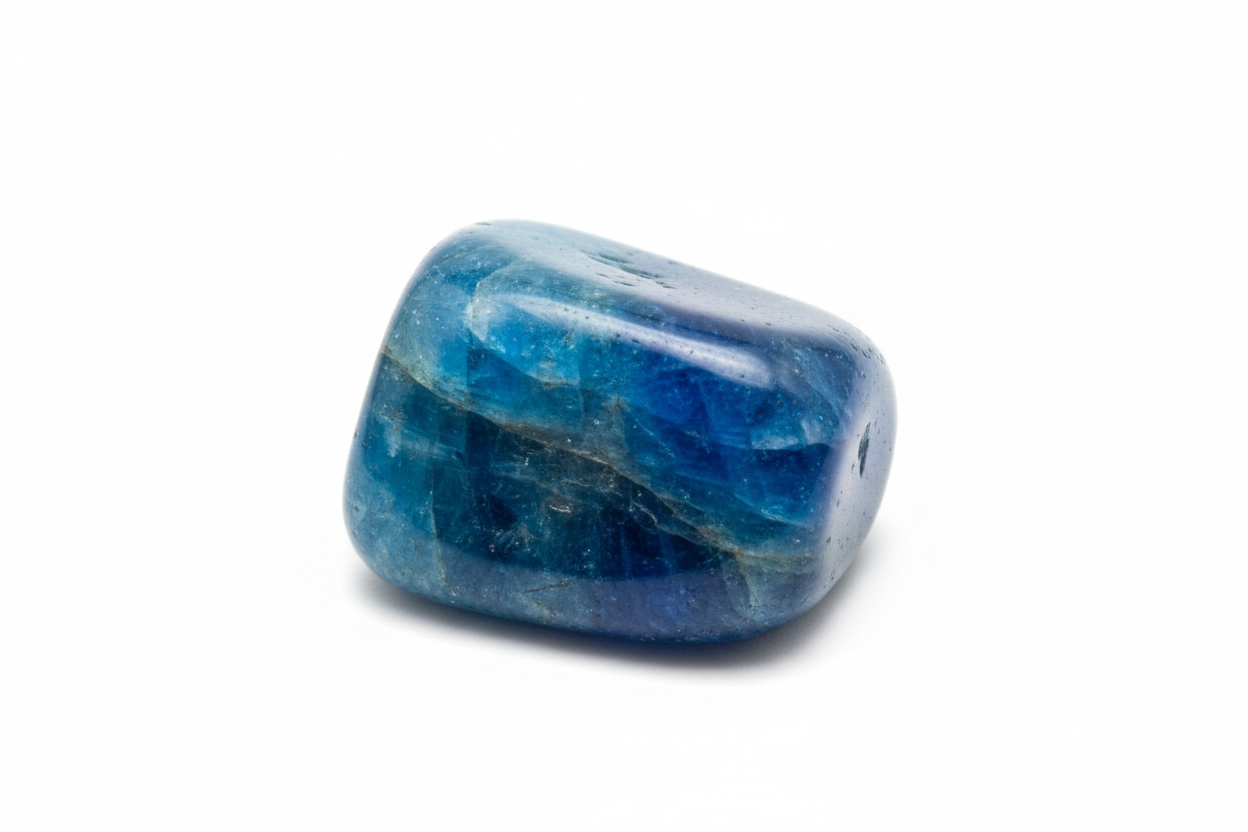 Apatite bleue roulée