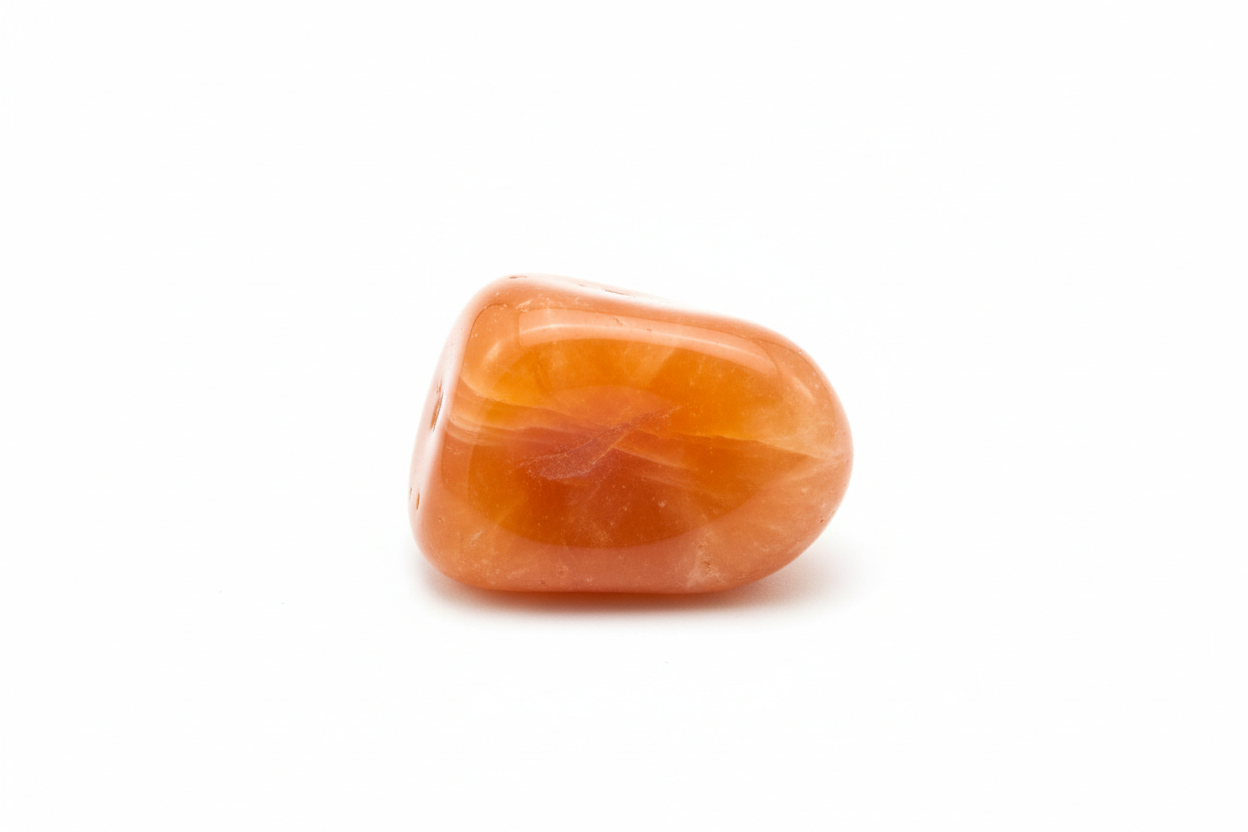 Calcite orange roulée